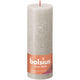 Bolsius shine collection rustiek stompkaars 190 68 sandy grey - zandgrijs