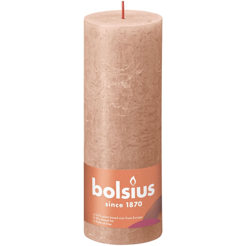 Bolsius rustiek kaars 190 68 karamel