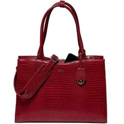 Dames laptoptas socha croco burgundy