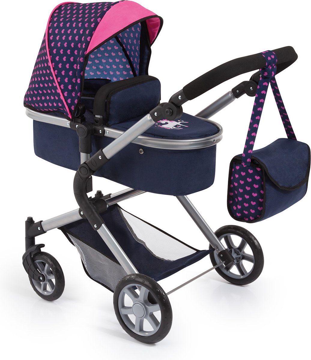 Bayer design - poppenwagen city neo - blauw en roze