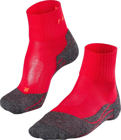 Falke tk2 cool short anti-blaar dik lyocell functioneel materiaal wandelsokken dames rood - maat 39-40