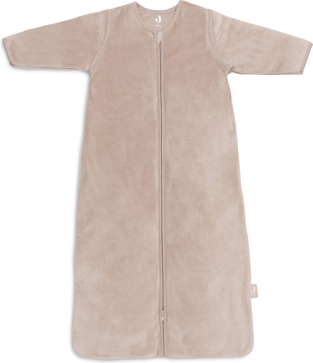 Jollein baby slaapzak winter met afritsbare mouw - 90cm velvet - wild rose - winterslaapzak