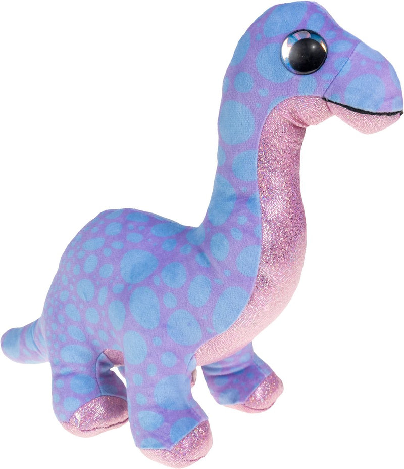 Lumo stars tactic - pluche - knuffeldino brontosaur - 24 cm - zacht pluche - grote ogen - fins design - fantasiespel - inclusief app met spelletjes