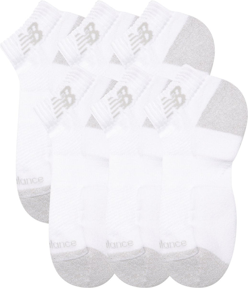 New balance active low cut socks 6 pack unisex sportsokken - white