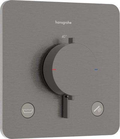 Hansgrohe ecostat comfort q - inbouwthermostaat - 2 functies - douche thermostaat - zekerheidscombinatie en1717 - brushed black chrome