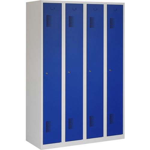 Garderobekast nh 180-4.4 grijs, blauw 1.200 x 500 x 1.800 mm