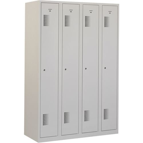 Garderobekast nh 180-4.4 grijs 1.200 x 500 x 1.800 mm