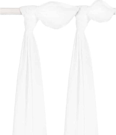 Jollein hydrofiel multidoek basic 115x115cm - white - 2 stuks