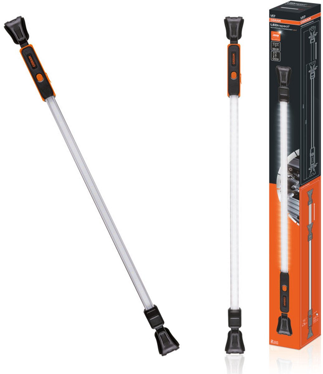 Osram ledinspect - oplaadbare werkplaatslamp - 1200lm - zwenkbare lichtbalk - ip65 bescherming