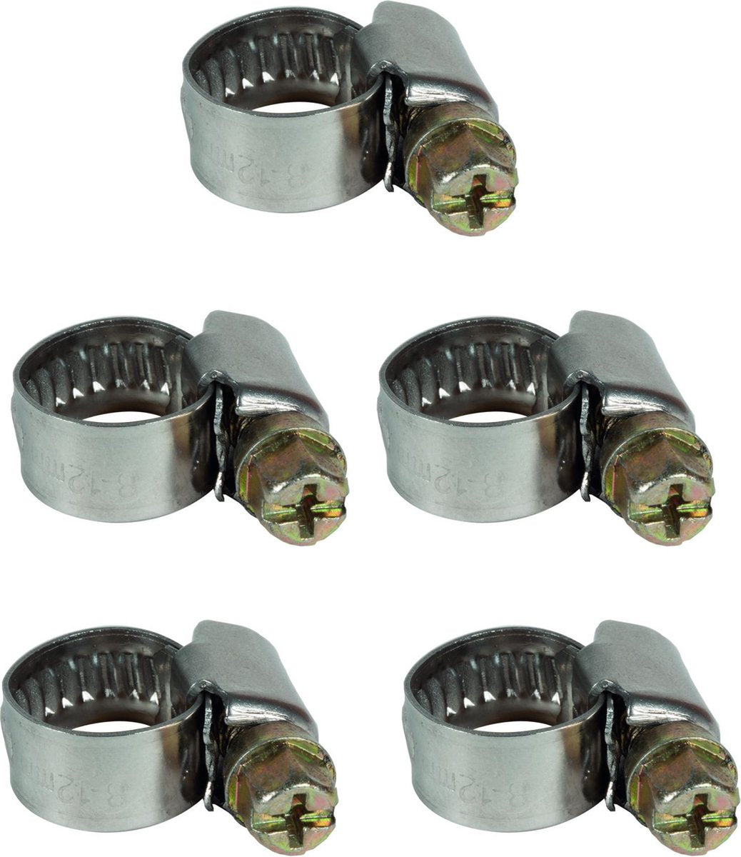 Einhell slangklemmenset 5 stuks. 8 - 12mm