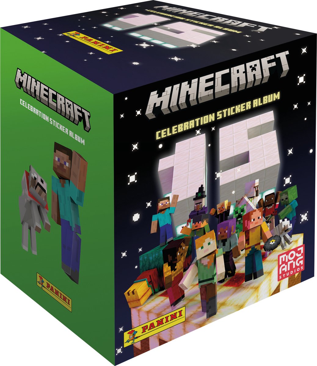 Panini minecraft 3 - sticker booster display - minecraft stickers