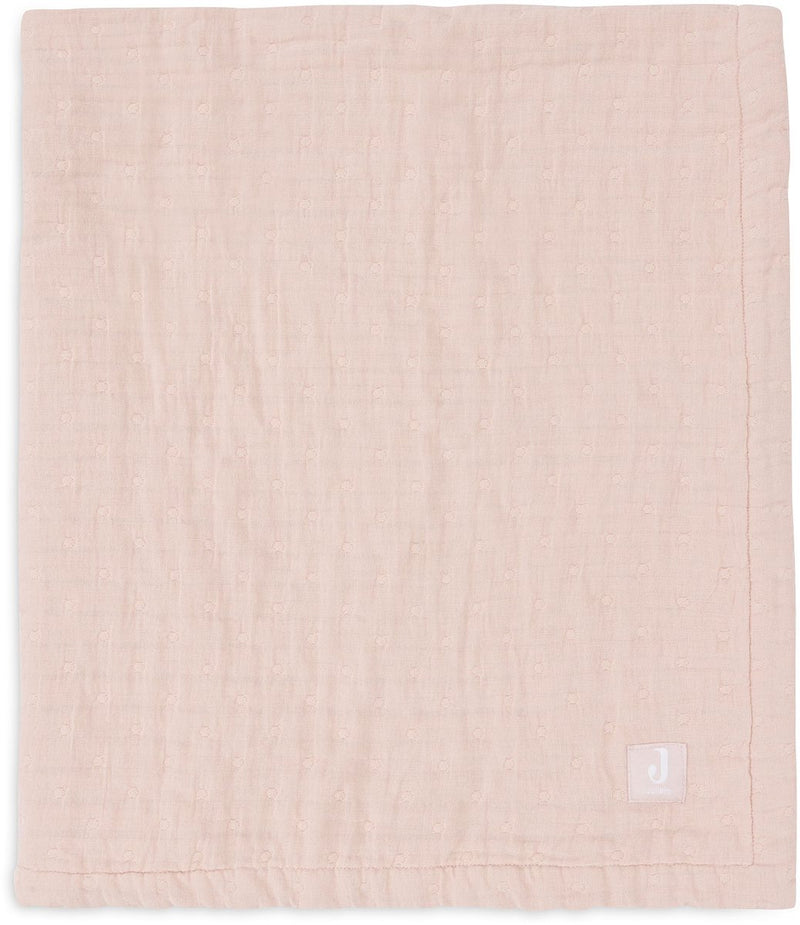 Jollein baby deken wieg jersey 75x100cm - jacquard wild rose - gots
