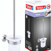 Tesa toiletborstel moon roestvrijstalen look zelfklevend zonder boren – 145x112x379mm