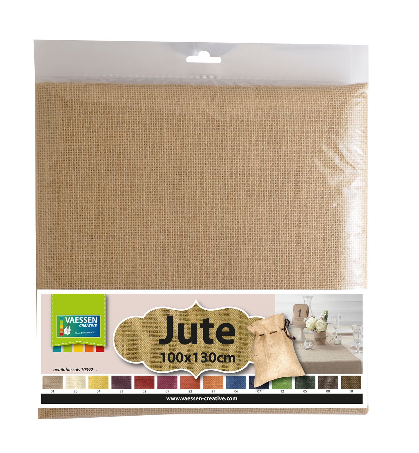 Vaessen creative • jute 130cmx1m naturel