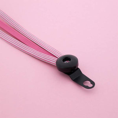 Qibbel widek snelbinder venture 24 zwarte beugels roze wit