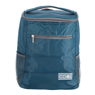 No brand strand camping koeltas - rugtas rugzak model - 23 x 15 x 36 cm - 2 vakken - blauw