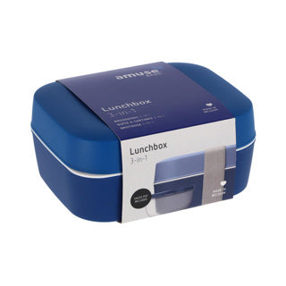 Amuse lunchbox 3-in-1 navy | 2 stuks