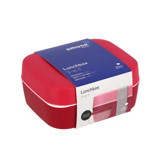 Amuse lunchbox 3-in-1 ruby | 2 stuks