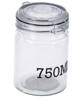Voorraadpot glas 750 ml | 4 stuks