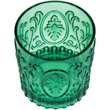 No brand tumbler acrylic green 8.9x8.9x9.5cm | 4 stuks - afbeelding 1