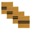 Ddddd vaatdoek 3 stuks okergeel 30x30cm 100% katoen | 4 stuks