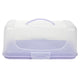 Taartplateau met deksel kunststof rh 34x19cm | 2 stuks