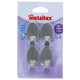 Metaltex plakhaken inox ovaal klein 4 stuks | 10 stuks