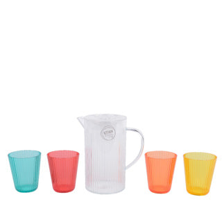 Schenkkan plastic met bekers | 2 stuks