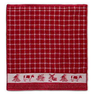 Ddddd keukendoek dutchie 50 x 55 red | 6 stuks