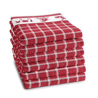 Ddddd keukendoek dutchie rood 50x55cm