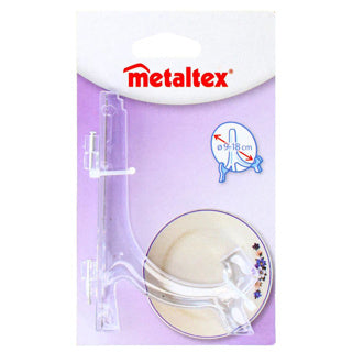 Merkloos sans marque metaltex bordenhouder 9-18 cm acryl transparant