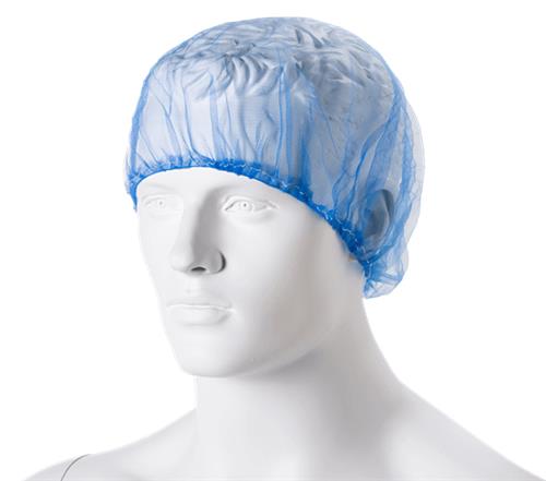 Non woven baret wit 58cm 10x100st.