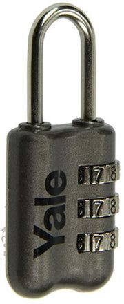 Yale 1018569 - bagage-cijferhangslot grijs yp2 23 128 1g 23mm | 6 stuks - afbeelding 2
