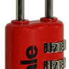 Yale 1018570 - bagage-cijferhangslot rood yp2 23 128 1r 23mm | 5 stuks