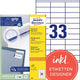 Etiketten universal 3421 avery 70x25,4mm