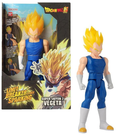 Bandai - dragon ball super - giant limit breaker figuur 30 cm - super saiyan 2 vegeta - officieel gelicenseerd - groot sparking vegeta geluids- en lichtfiguur - kinderspeelgoed 4 jaar oud en + - 38567