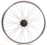 Shimano achterwiel 28 inch nexus 7 naaf (zwart) - zac19 velg (zwart) met rvs spaken - voor schijfrem - afbeelding 1