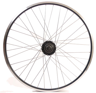 Shimano achterwiel 28 inch nexus 8 naaf (zwart) - zac19 velg (zwart) met rvs spaken - voor schijfrem