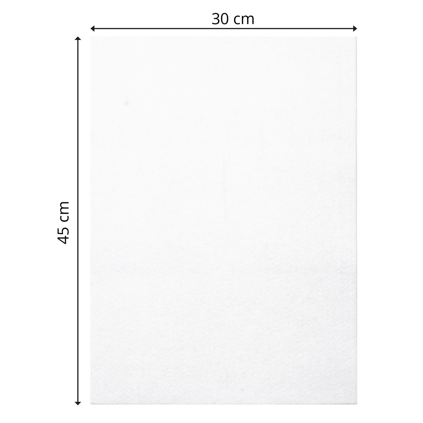 Vaessen creative • vilt 3,5mm 30x45cm wit 1st.