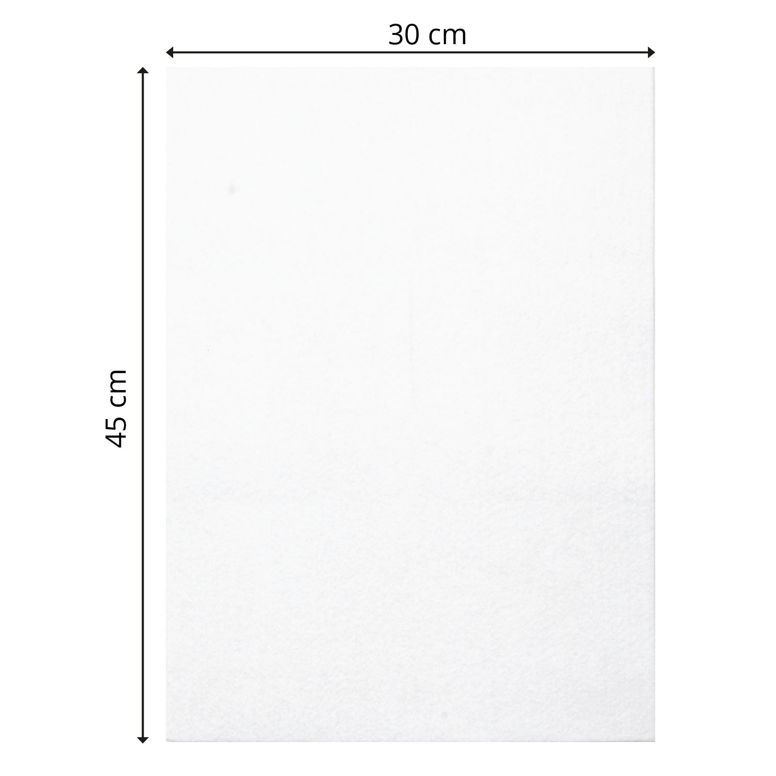 Vaessen creative • vilt 3,5mm 30x45cm wit 1st.