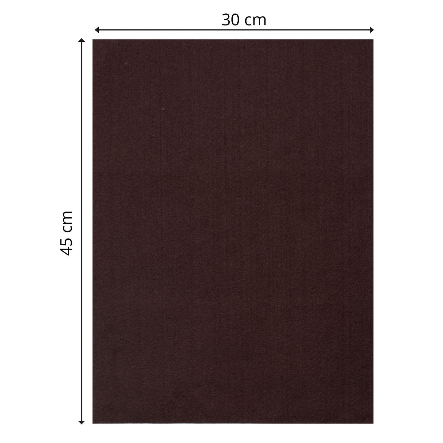 Vaessen creative • vilt 3,5mm 30x45cm donkerbruin