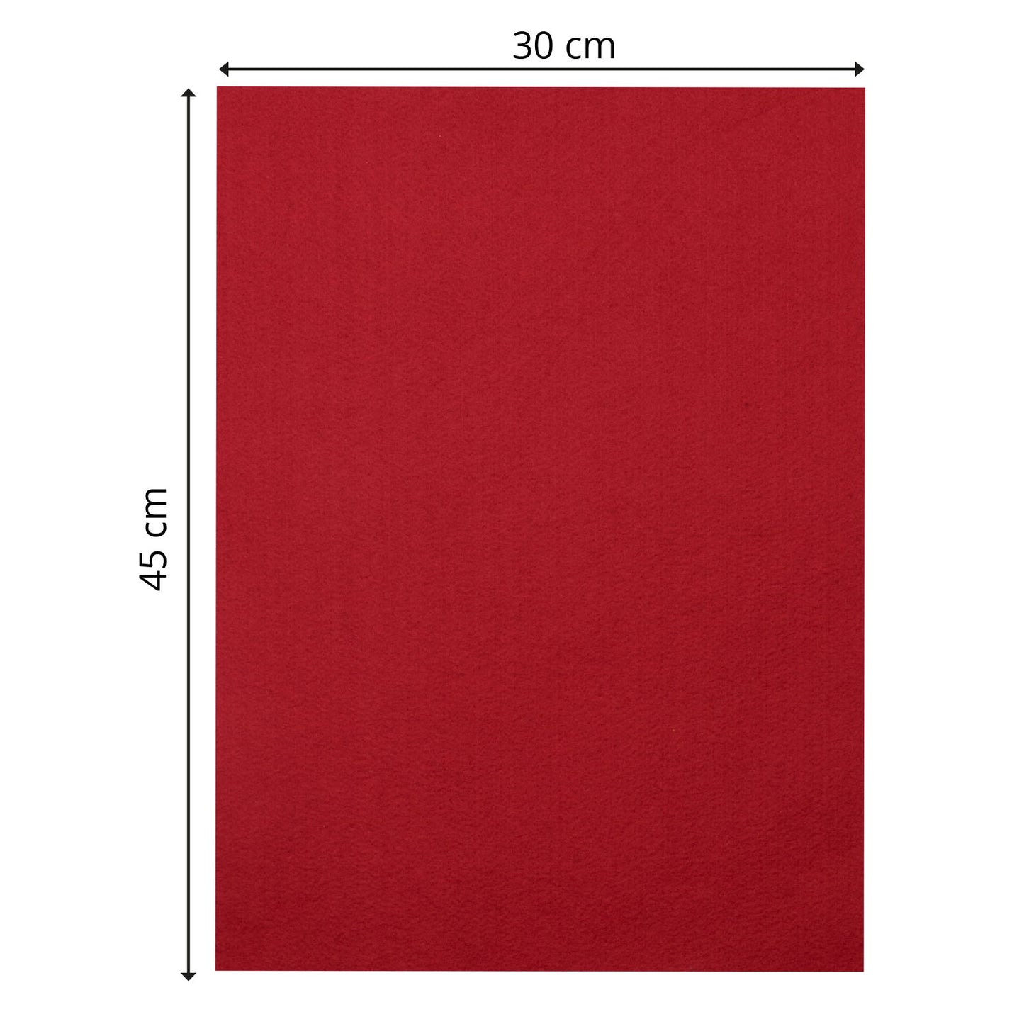 Vaessen creative • vilt 3,5mm 30x45cm felrood