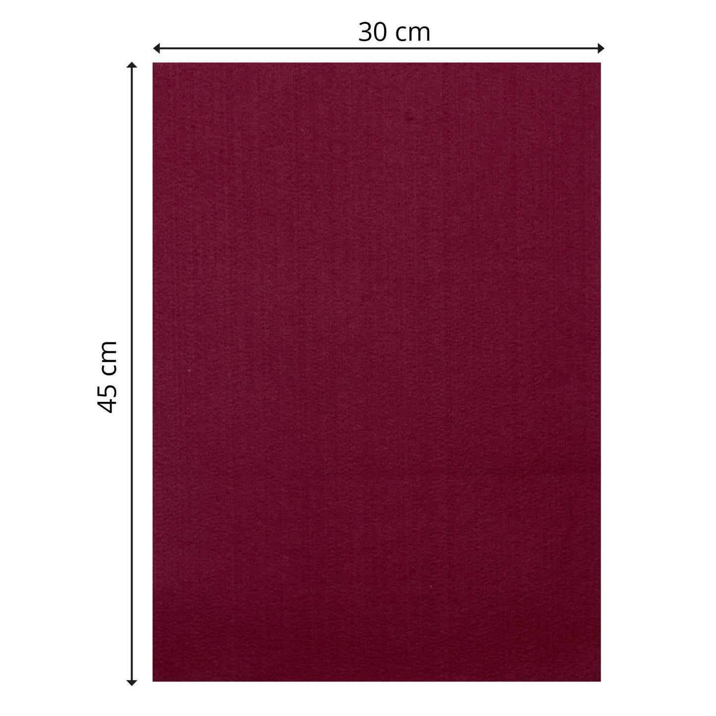 Vaessen creative • vilt 3,5mm 30x45cm donkerrood
