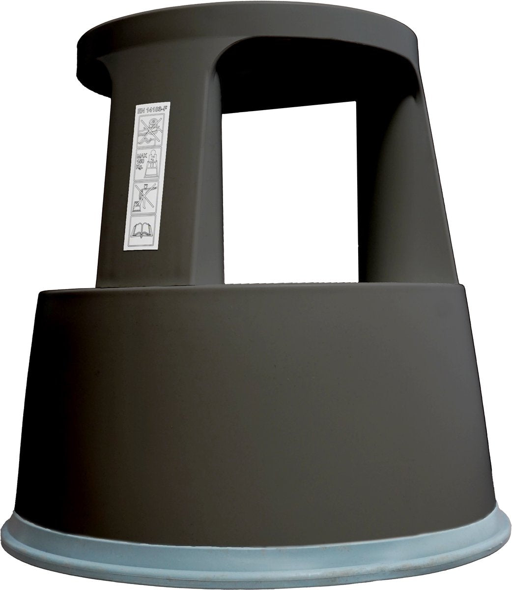 Westcott opstapkruk - 43x29x42cm - zwart - ac-e91002