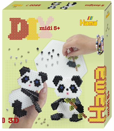 Hama - strijkkralen set - 3d panda - 2500 delig