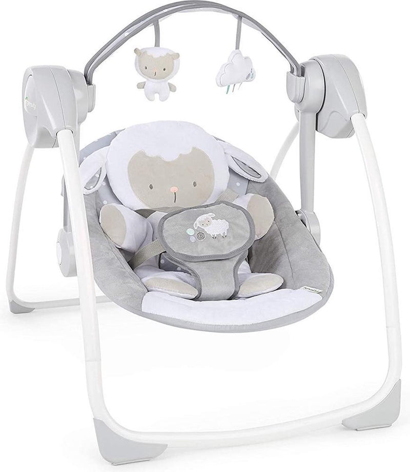 Ingenuity opvouwbare baby schommel cuddle lamb - - vanaf 0 maanden