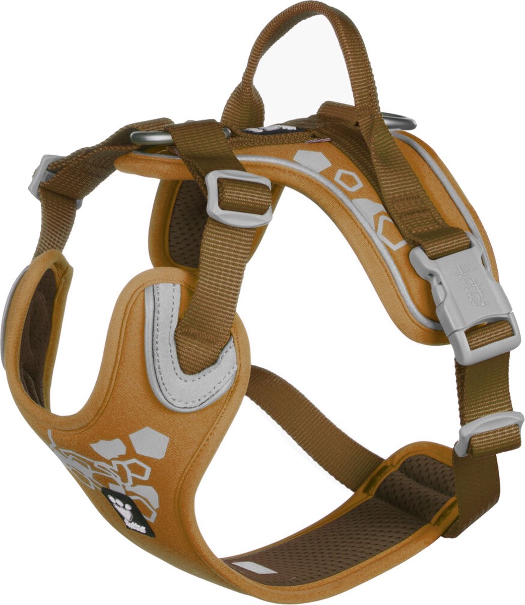 Hurtta - hondentuig - weekend warrior - harness voor honden - kleur: desert - borstomvang: 100-120 cm