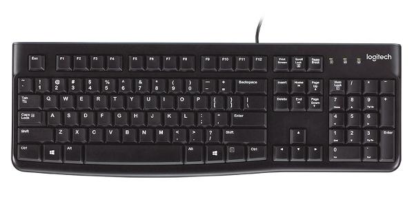 Logitech keyboard k120 for business, toetsenbord (us-international, rubberdome)