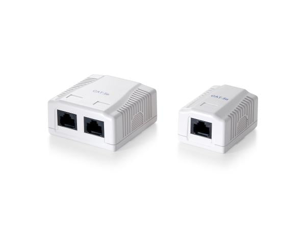 Equip equip 235212 surface mounted box 2-port cat.6 unshielded, white