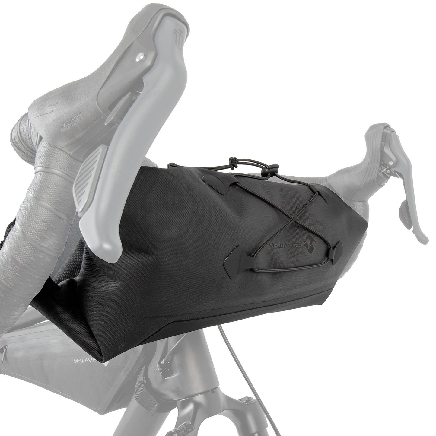 M-wave stuurtas rough ride ii - zwart - 12 liter (l)